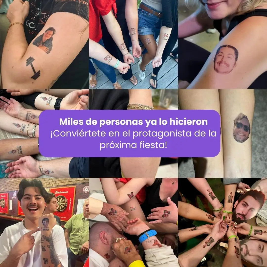 Temporary tattoo - Cheers to your __ Years