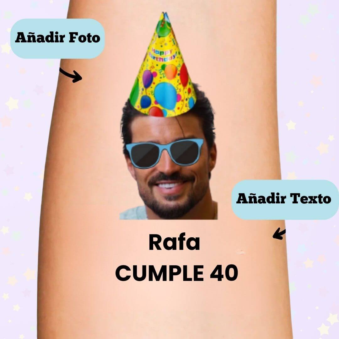 Tatuaje temporal personalizado