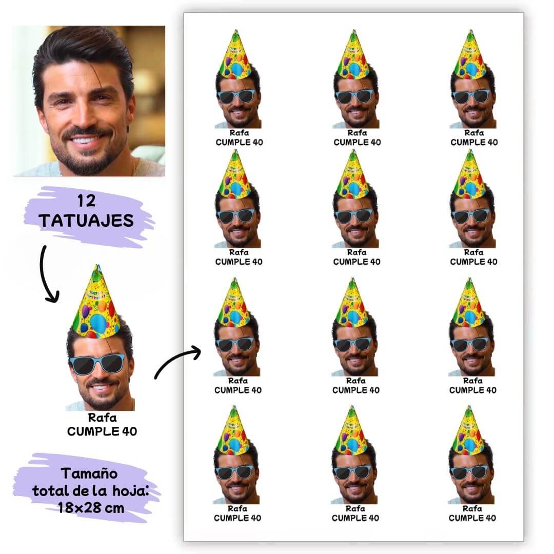 Tatuaje temporal personalizado