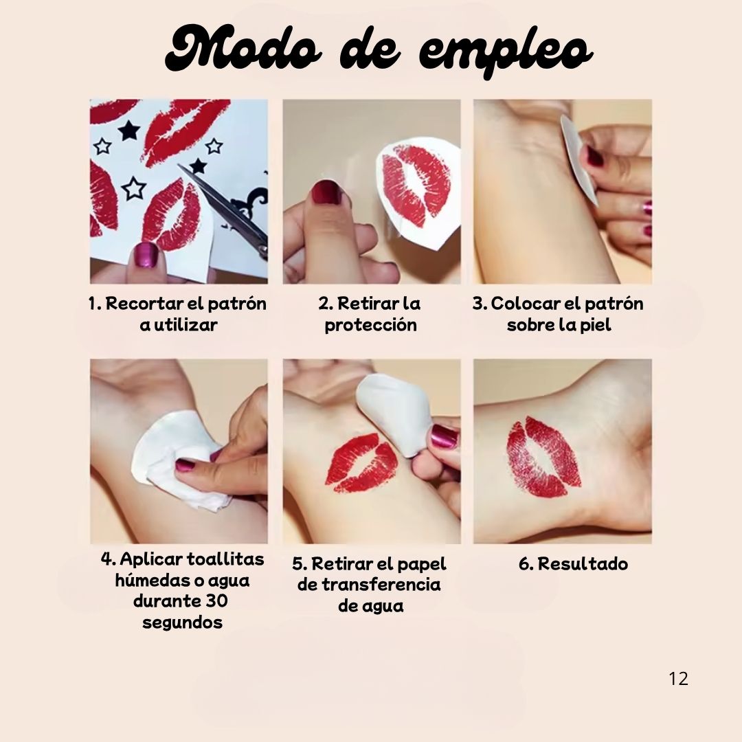 Tatuaje temporal personalizado.