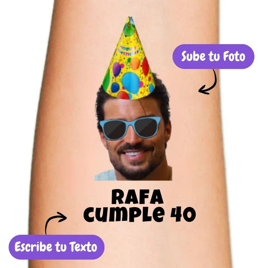 Tatuaje temporal - Gorrito + mas frase