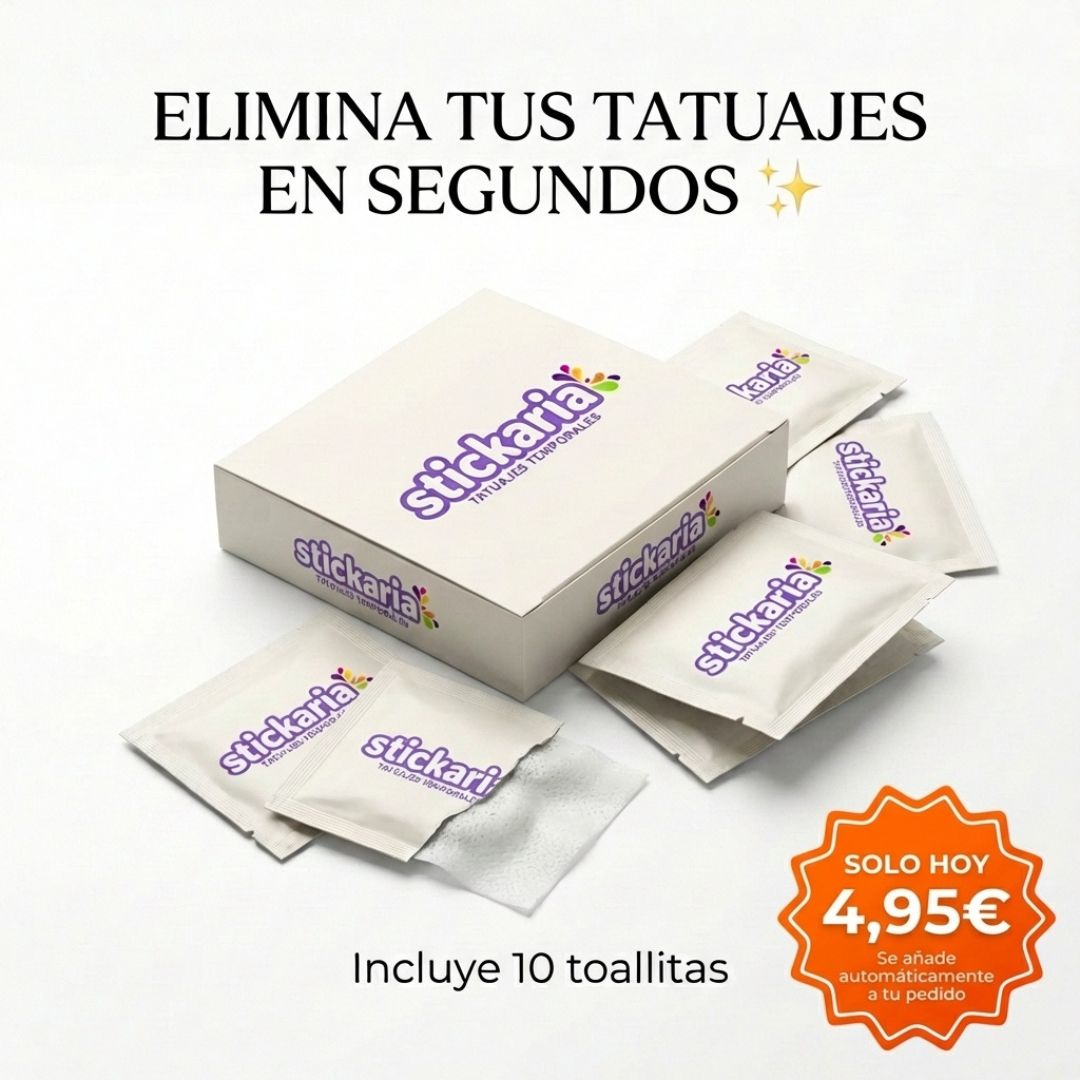 Toallitas para retirar tatuajes (x10)