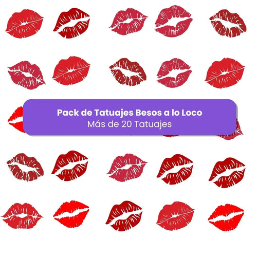 Pack Tatuajes de Besos