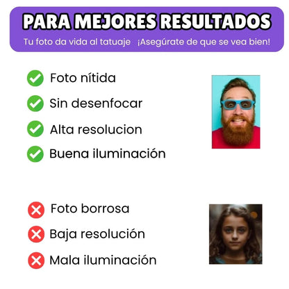 Tatuaje temporal – Solo la Cara