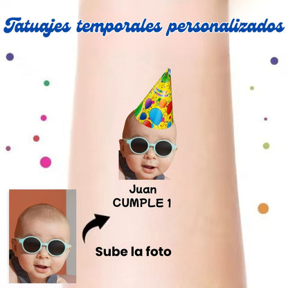 Tatuaje temporal personalizado.